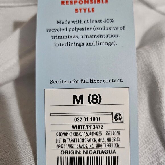 Cat & Jack Girl's Unicorn Print Tee Shirt - Size M (8) - Picture 4 of 4